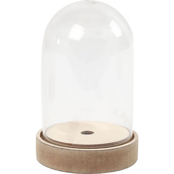 Beker op houten voet - 8 cm