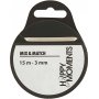 Satijnen lint - gebroken wit - B3 mm - 15 m