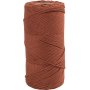 Macramgaren - gebrand oranje - 2 mm - 198 m