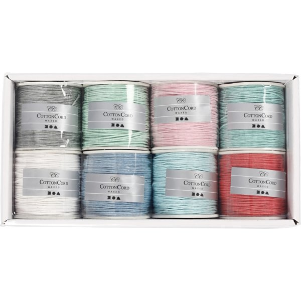 Katoenen koord - gemengde felle kleuren - 8x40 m Katoenen koord - gemengde felle kleuren - 8x40 m