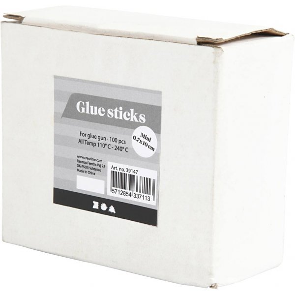 Lijmsticks voor mini lijmpistool - goud - groen - rood - zilver - glitter - L10 cm - 100 stuks Lijmsticks voor mini lijmpistool - goud - groen - rood - zilver - glitter - L10 cm - 100 stuks