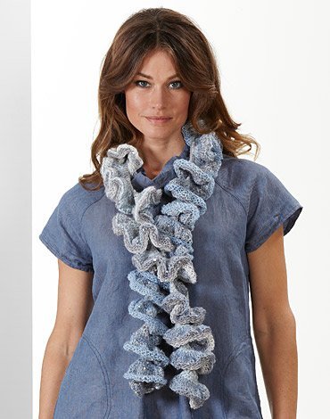 Breipatroon - Gehaakte en gebreide schroefsjaal Breipatroon - Gehaakte en gebreide schroefsjaal