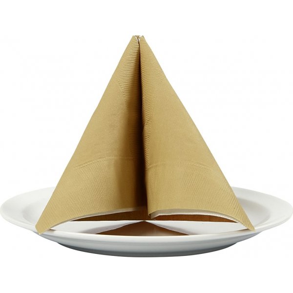 Servetten - goud - 20 st