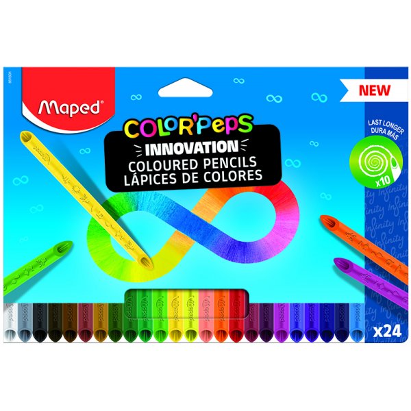 Kleurpotlodenset - Maped - Color'Peps Infinity 24-pack