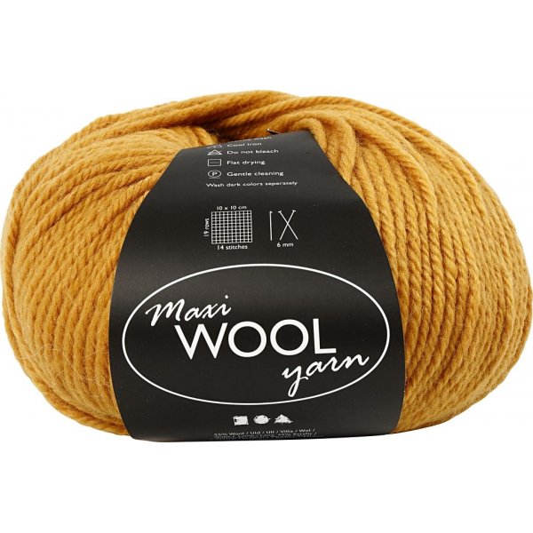 Wolgaren - donkergeel - 100 gr