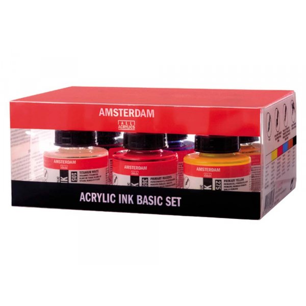 Acrylstift Amsterdam 30 ml - 6 kleuren