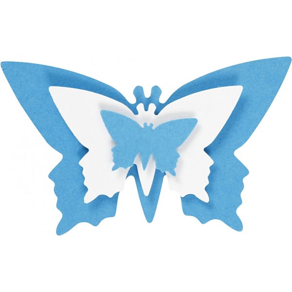 Laag-op-laag ponsen - Vlinder - 3 st Laag-op-laag ponsen - Vlinder - 3 st