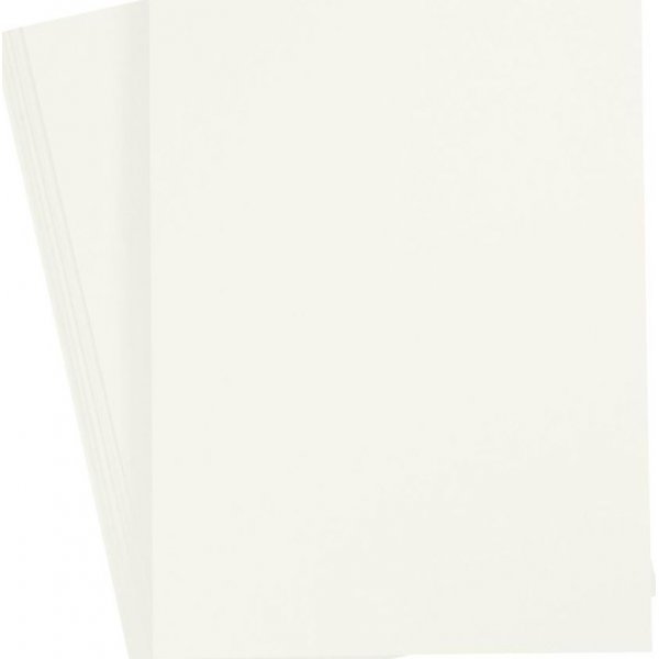 Gekleurd karton - gebroken wit - A4 - 180 gr - 20 vellen