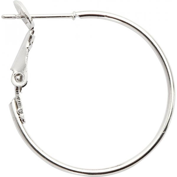 Oorbellen - verzilverd - 8 st Oorbellen - verzilverd - 8 st