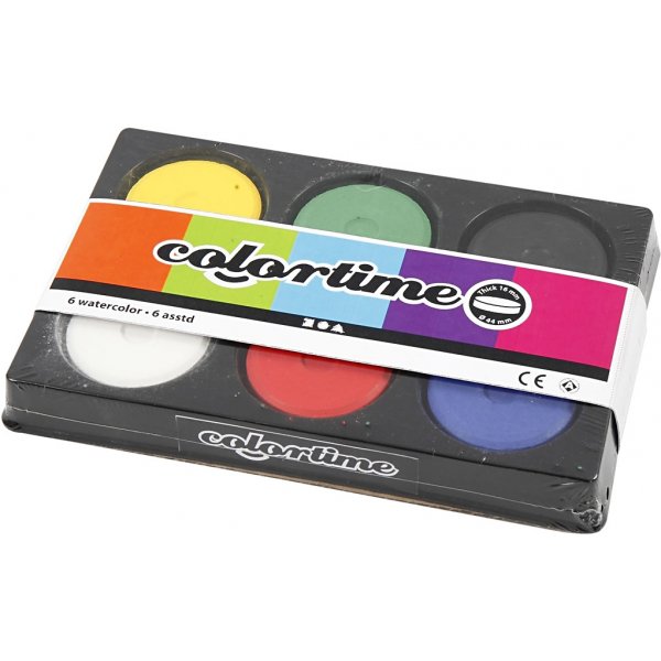 Waterverf - 57 cm primaire kleuren - palet