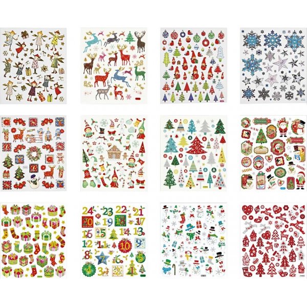 Boekje met stickers - Kerst - 2 x 12 vellen