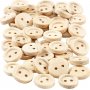Houten knopen 11 mm - 50 st