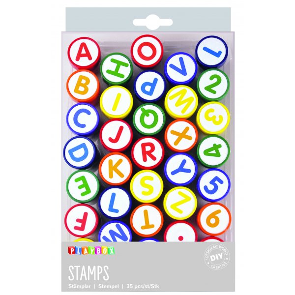 Stempels - letters & cijfers - 35 st