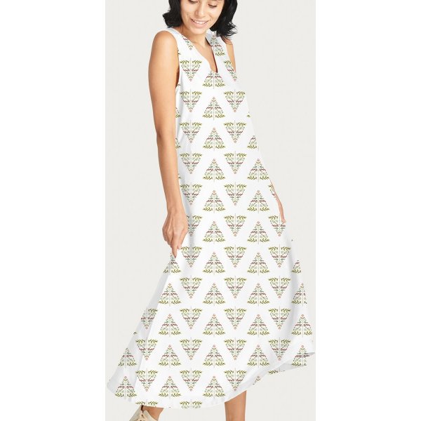 Patroonjersey 145 cm - Pompoenspar - Wit