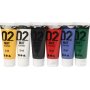 Schoolverf - Acryl - standaardkleuren - mat - 6 x 20 ml