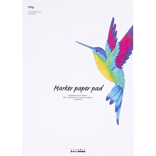 Markeerblok - wit - A3 - 30 vellen