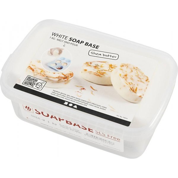 Zeepmassa met shea - wit - 1 kg