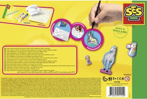 Paarden gieten en beschilderen met glitters Paarden gieten en beschilderen met glitters