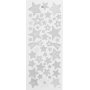 Stickers - zilver - sterren - 10 x 24 cm
