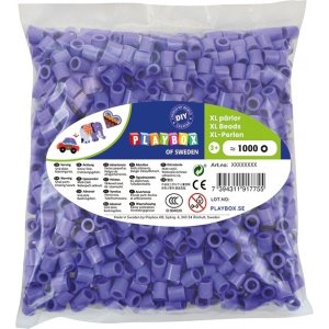 Pijpkralen XL 1000 stuks paars Pijpkralen XL 1000 stuks paars