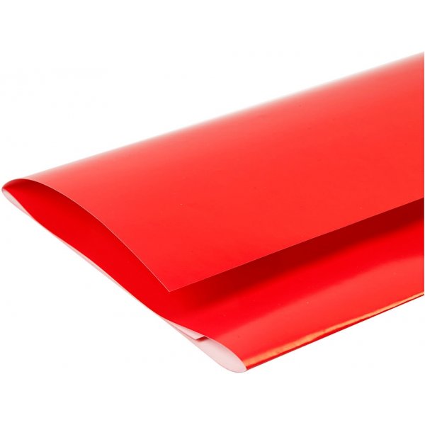 Glanzend papier - rood - 25 vellen Glanzend papier - rood - 25 vellen