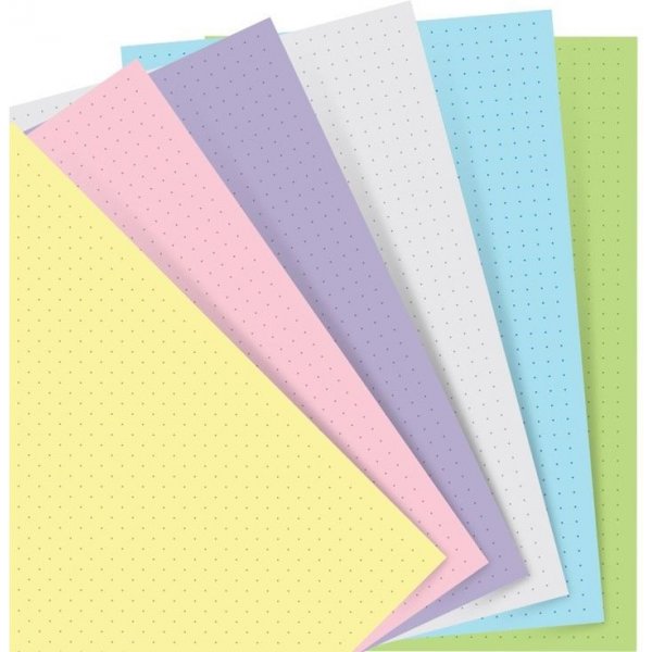 Navulling voor Filofax Notebook Pocket - Gestippeld - Pastelkleuren