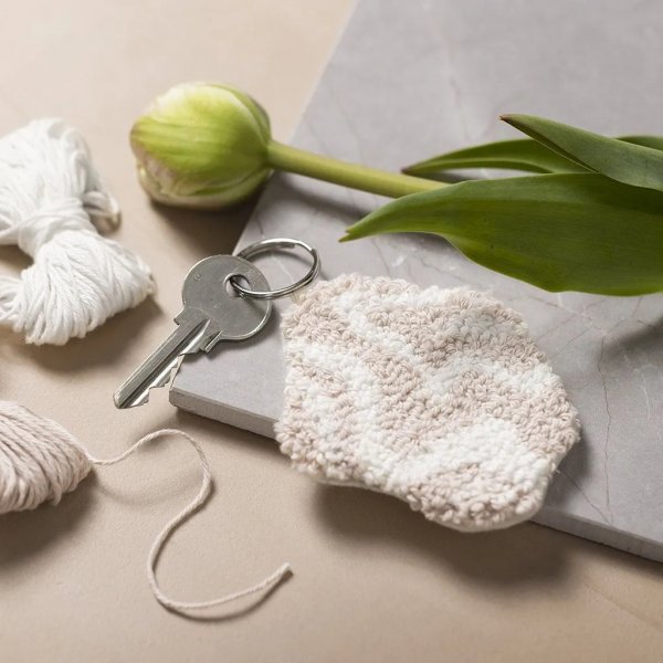 Mini DIY Kit Punchnaald, sleutelhanger Mini DIY Kit Punchnaald, sleutelhanger