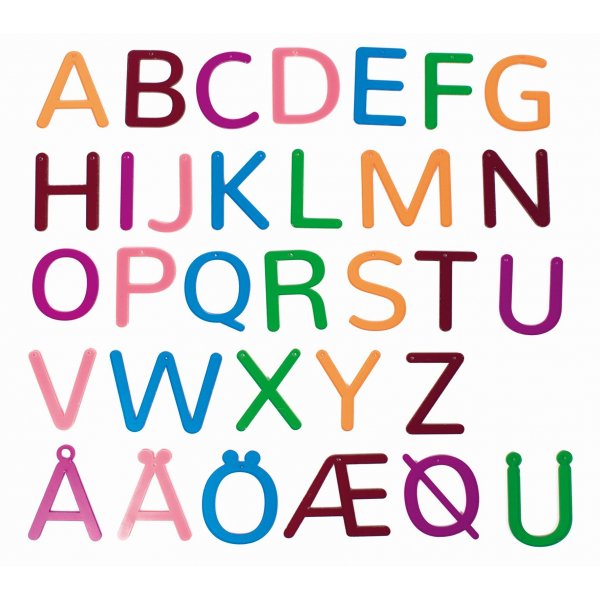 Transparante letters in kleur 32 st