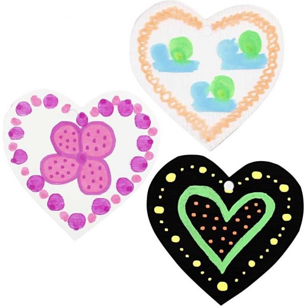 Deco textielstiften - 3 mm - neonkleuren - 6 st