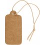 Etiketten in stevig karton - lichtbruin - 15 x 30 mm - 100 st
