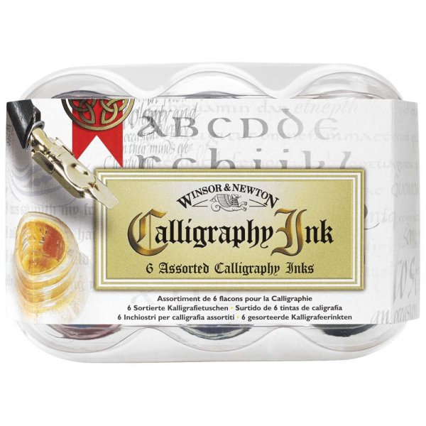 De kalligrafieset W&N 6x30 ml