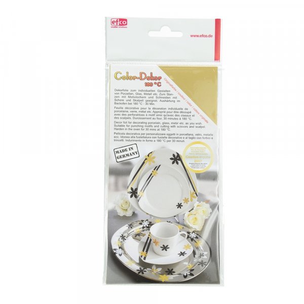 Color-Dekor kleurenfolie 180 C 100 x 200 mm - goud 2 stuks