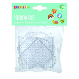 Transparante kleine parelbordjes - 5 stuks Transparante kleine parelbordjes - 5 stuks