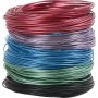 Aluminiumdraad - Ø1,5 mm - gemengde kleuren - 5x20 m