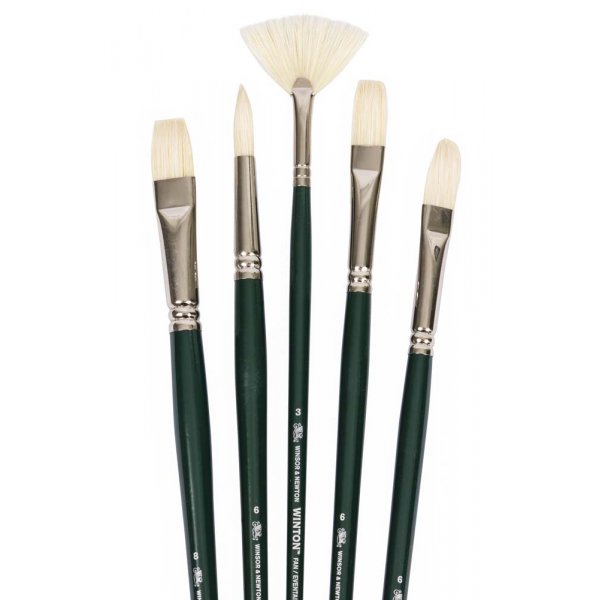 Borstel van varkenshaar W&N Winton - 5-pack