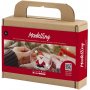 Mini DIY Kit Modelleren - rood/wit - Kerstman