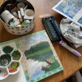 Klant imago Aquarelblok Gelijmd Ruw bosje Bogen 300g - 23x31 cm