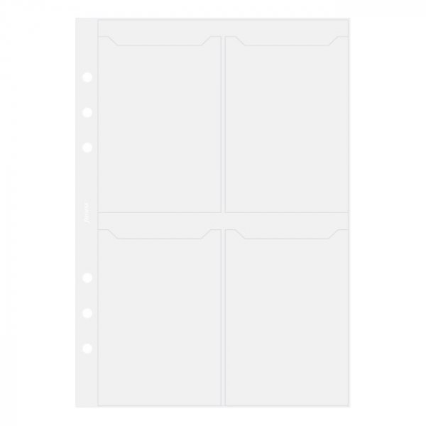 Credit-/visitekaarthouder voor Filofax A5