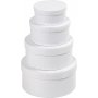 Ronde Papaskar - wit - 4 st