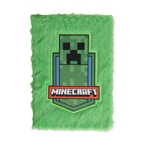 Pluche notitieboekje Minecraft A5 - gelinieerde pagina's Pluche notitieboekje Minecraft A5 - gelinieerde pagina's