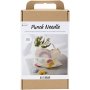 DIY Kit Punch Needle, pastelkleuren, stoffen tas