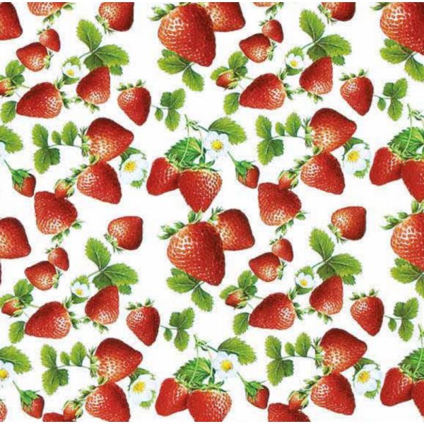 Tafelzeil elegantie aardbeien