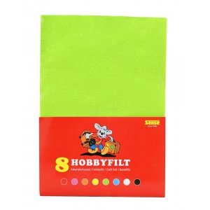 Knutselvilt A4 - 8 kleuren Knutselvilt A4 - 8 kleuren