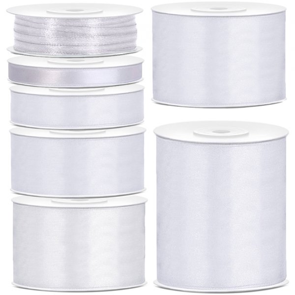 Satijnen lint - 25 m - Wit Satijnen lint - 25 m - Wit