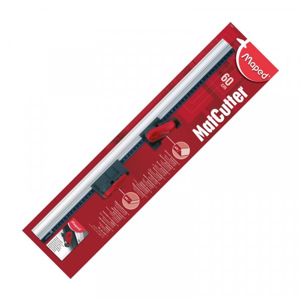 Snijsysteem - Maped - Kit met aluminium liniaal van 60 cm, 45 frees en 90 frees