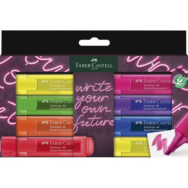 Markeerstift - Faber-Castell - TL 46 - Neon 8 pennen GenZ