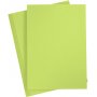 Gekleurd karton - lichtgroen - A4 - 180 gr - 20 vellen