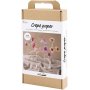 DIY Kit Crpepapier, pastelkleuren, Bloem
