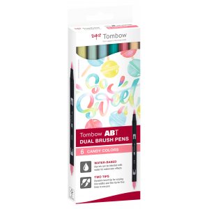 Tombow ABT Dual Brush Pen Candy 6-pack Tombow ABT Dual Brush Pen Candy 6-pack