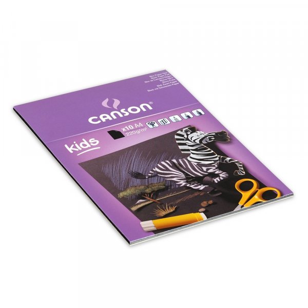 Canson Kids Zwart papier 220g - A4